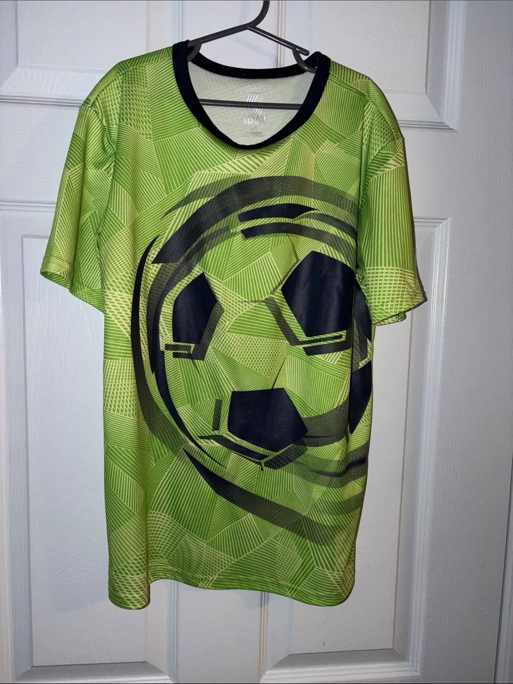 Unbranded Kids' Lime Green Graphic Soccer Tee